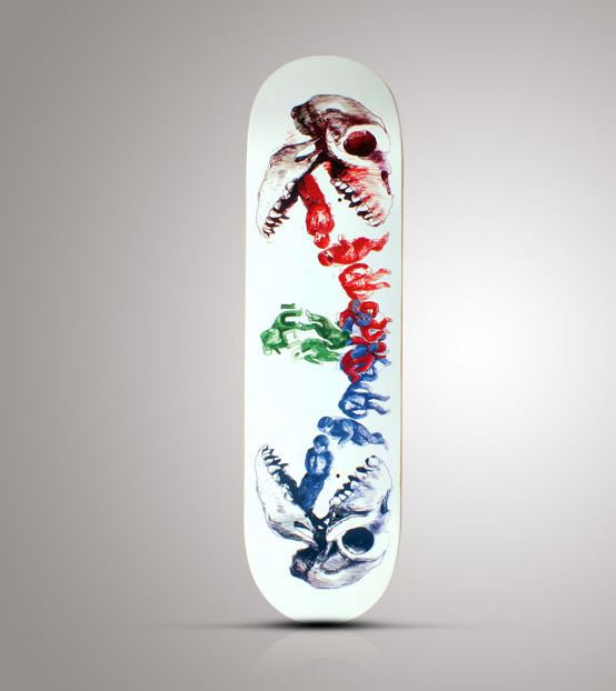 LUCID, DECK SKULLS + GRIP TAPE LUCID SKATE