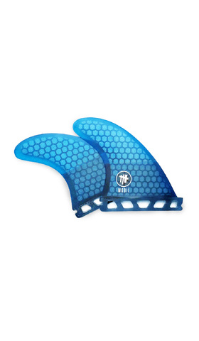 MODII SURF LONGBOARD SIDE FINS, ( deep fut style base )