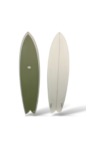  CASTAWAY TWIN FIN GLIDE FISH, EPS/EPOXY